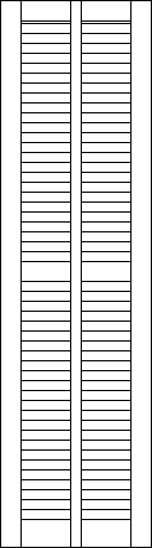 15" Double-Wide shutter